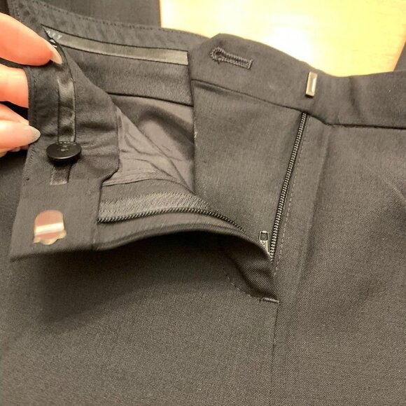 Theory Cropped Trousers Size 00 Black - Picture 8 of 10